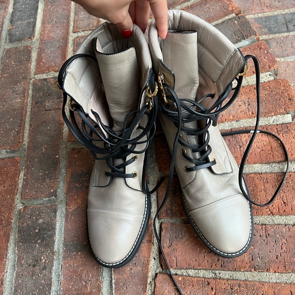 Stuart Weitzman Lexi Seal Combat Boot - Picture 4 of 5